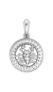 Scorpio Charm in Silver